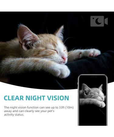 PAPIFEED 1080P Pet Camera Indoor Security Cam | 5Ghz WiFi | Two-Way Audio | Night Vision | Motion Detection | Alexa & Google Assistant Compatible - Buy Online on SooperMarket.com