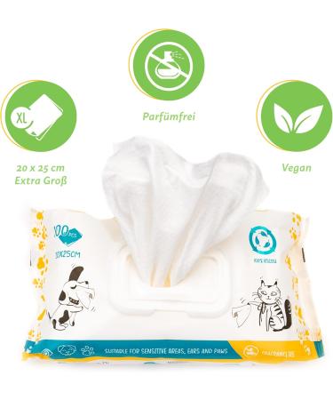 FIRSTPAW XXL Nursing Towels for Dogs - 100 Biodegradable Hypoallergenic Cleaning Cloths with Aloe Vera - Perfect for Eyes Ears & Paws - Buy Online on SooperMarket.com
