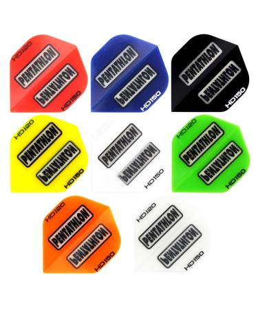 10 Pack of PENTATHLON HD150 Dart Flights: Standard 150 MICRONS Thick: 10 Sets