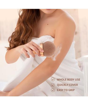 Extra Large Body Makeup Brush for Self Tanner | docolor 3-Inch Kabuki Brush for Foundation Blusher Bronzer | Soft Synthetic Hair Brush for Face & Body - Buy Online on SooperMarket.com