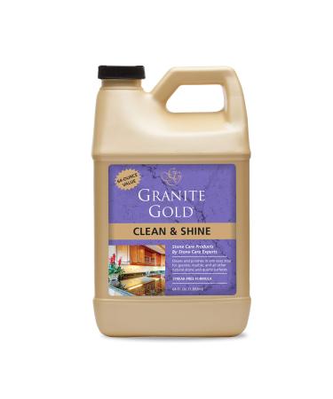 Granite Gold Clean and Shine Refill, Streak-Free Deep Cleaning and Polishing of Natural Stone and Quartz Surfaces, 64 Ounces Citrus 64 Fl Oz (Pack of 1)