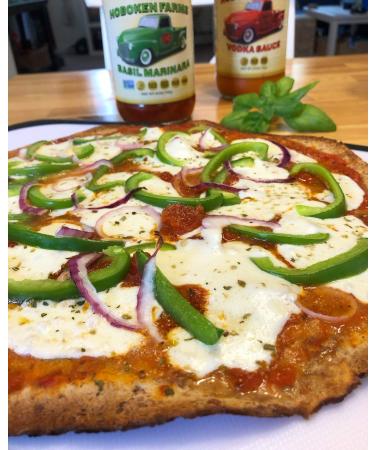 Hoboken Farms Basil Marinara Gourmet Sauce - No Sugar Added, Non-GMO, Kosher, Vegan, Keto & Paleo Friendly (2-Pack) - Buy Online on SooperMarket.com