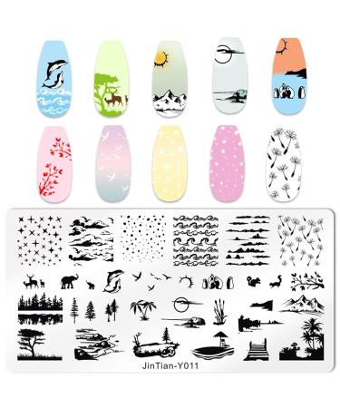 Ocean Nail Art Stamps Set - 6 Animal Templates for Stunning Nail Designs | Premium Nail Art Tools - Buy Online on SooperMarket.com