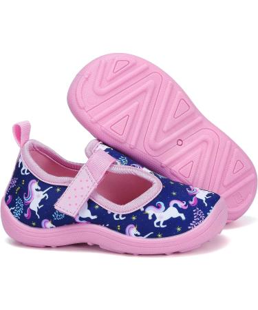 FANTURE Toddler Water Shoes - Aqua Sneakers for Boys and Girls - Size 4 Toddler - Navy/Pink - Buy Online on SooperMarket.com