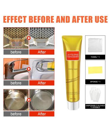 Raturv Metal Polish Cream Raturv Chrome Polish Metal Polish Cream Metal Polishing Paste Chrome Polish and Rust Remover Metal Polish Cream for Stainless Steel Scratch Remover (9PCS) - Buy Online on SooperMarket.com