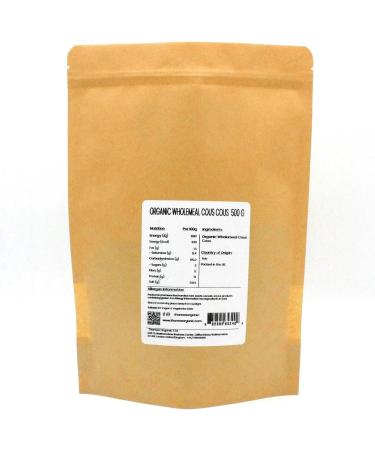 Thames Organic 1kg Wholemeal Couscous - Nutritious, Flavorful & Raw Vegan - Ideal for Salads, Stews & Side Dishes - Buy Online on SooperMarket.com