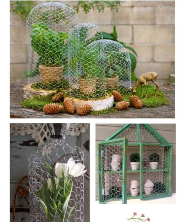 DoubleWood Chicken Wire Net for Craft Projects 3 Sheets Galvanized Hexagonal Wire Mesh Fence 13.7 Inches x 40 Inches Mesh10 Feet (13.7 x 40 Inches - 3 Sheets) - Buy Online on SooperMarket.com