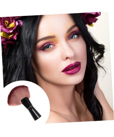 Beavorty Mineral Cutting Barber Cream - Highlighter Tool & Blending Brush for Face Makeup | Nylon Fan Brush for Blush & Foundation | 20x4x16cm Coffee Color - Buy Online on SooperMarket.com