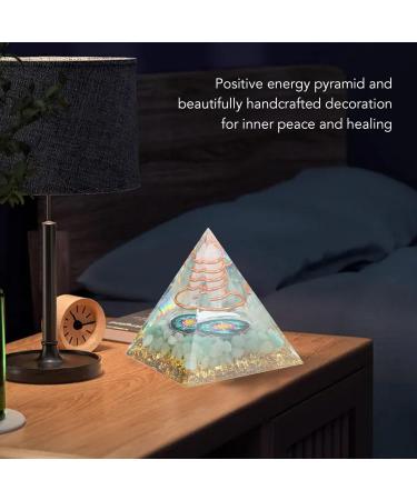 BORDSTRACT 6cm Energy Generator Orgonite Pyramid Healing Crystal Pyramid for Positive Energy Meditation Spiritual Awakening - Buy Online on SooperMarket.com