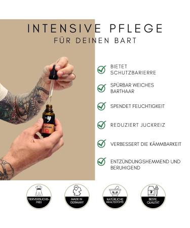 G ld's Bart l Men - 30ml Argan Oil Beard Oil | 6 Months Intensive Care for Soft Beards | Premium Beard Care Pack - Buy Online on SooperMarket.com