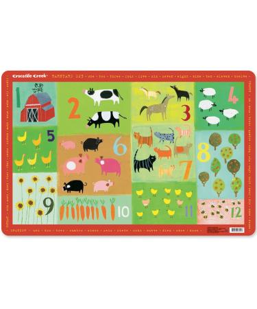 Crocodile Creek Placemat - Barnyard 123