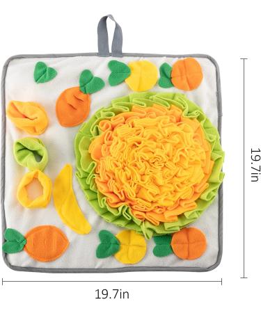 Rabbit Foraging Mat with Fixing Handle - Interactive Snuffle Pad for Rabbits, Guinea Pigs, Ferrets - Machine Washable Polar Fleece Feeding Mat - Buy Online on SooperMarket.com