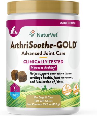 NaturVet ArthriSoothe-GOLD Advanced Care Level 3 180 Soft Chews 15.2 oz (432 g)