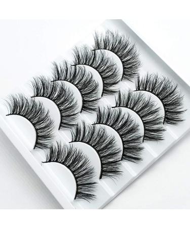 Shop 5 Pairs Faux 3D Mink Eyelashes Multipack | Soft & Natural False Eyelashes for Makeup (3D03) - International Shipping Available - Buy Online on SooperMarket.com