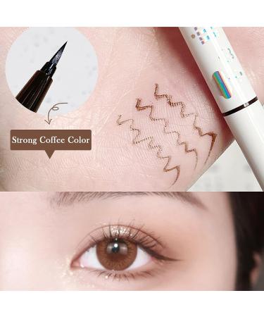 Vtrem 3PCS Eyeliner Pen Set - No-Skip Ultra-Fine Tip Liquid Eyeliner Pencil for Women - Waterproof Smudgeproof Long-Lasting Eye Liners in Black/Brown/Coffee Color - 0.56oz - Buy Online on SooperMarket.com