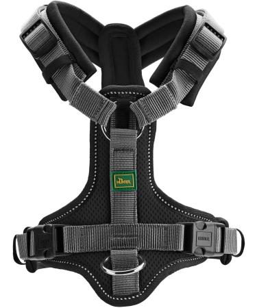 HUNTER Harness Maldon 60-91/ML Black/Grey - Premium Adjustable Dog Harness for Comfortable International Shipping - Buy Online on SooperMarket.com
