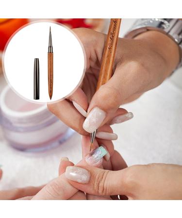 Lnhgh Nail Polish Brush - Tool Sandalwood Nail Polish Brush For Thin Details Fine Drawing Long Lines Home Use And Professional Nail Salon - Buy Online on SooperMarket.com