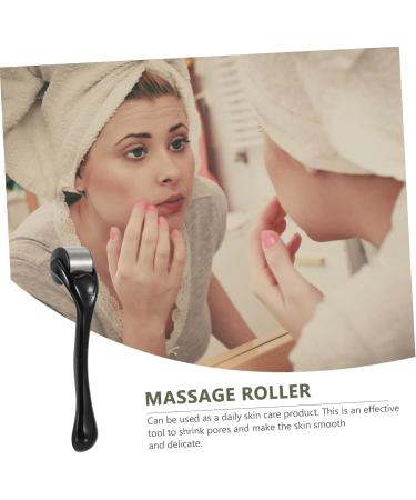 1pc Roller Massager for Muscle Relief - Handheld Ice Roller Scraping Tool - Body & Face Relaxation Accessory - 14x3cm Black - Buy Online on SooperMarket.com