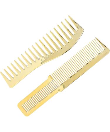 Hair Cutting Comb Wide Tooth Haircut Comb for Salon Hair Styling Heavy Design for All Hair Types (Gold) - Buy Online on SooperMarket.com