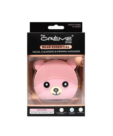 The Creme Shop Bear Essential Facial Cleansing and Firming Massager with Adjustable Intensity Levels USB Charging Waterproof and Eco-Friendly Design for Deep Pore Cleaning and Skin Exfoliation
