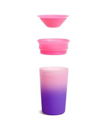 Munchkin Miracle 360 Drinking Cup for Babies & Toddlers - BPA-Free Color Changing Leak-Proof 266ml Pink - Dishwasher Safe 12 Months+ - Buy Online on SooperMarket.com