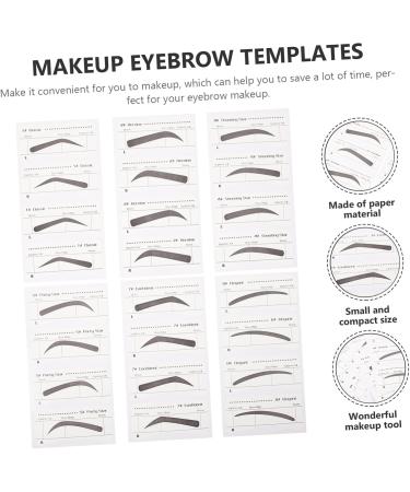Angoily 6 Pcs Ladies Suits Disposable Makeup Eyebrow Sticker Tool Make up Eyebrow Pencil Girl - Buy Online on SooperMarket.com