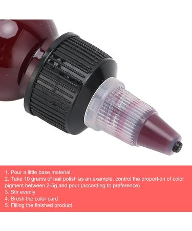 DIY Nail Polish Pigment Ink Manicure Nail Gel Color Nail Polish Making Accessories 30 Ml (Burgundy) - Buy Online on SooperMarket.com