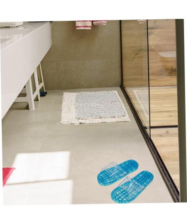 MAGICLULU 2 Pairs Slippers Quick Drying Shower Slippers Green Home Indoor Slippers Non Dorm Shoes Gym Foot Spa Soak Tub Shower Footware Massaging Travel Pvc Household Plastic Barrel 28x10.3cm 11x3pcs Bluex3pcs - Buy Online on SooperMarket.com