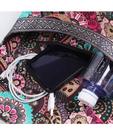 Mookis Yoga Mat Bag | Adjustable Shoulder Strap | Large Size Zipper Pocket | Flower Pattern | Multipurpose - Buy Online on SooperMarket.com
