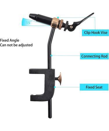 AGOOL Rotary Fly Tying Vise with Bench Clip - Metal Clamp Vise for Jigs and Teasers - Buy Online on SooperMarket.com