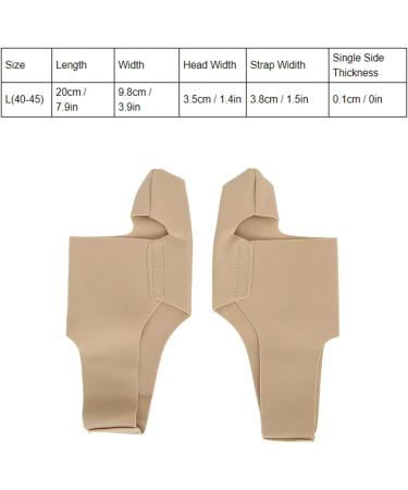 Buy Hallux Valgus Corrector - 2 Pairs Orthopedic Bunion Splint for Men & Women | Non-Slip Day/Night Support (L 40-45) - Buy Online on SooperMarket.com