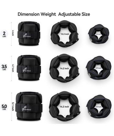 Adjustable Ankle Weights Set - Sports Weight Cuffs 0.4-1.6kg Each 0.8-3.2kg Pair - Perfect for Fitness & Workouts - Buy Online on SooperMarket.com