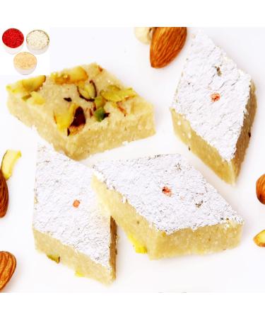 Ghasitaram Gifts Bhaidooj Gifts for Brothers - Pure BADAM KATLI 200 GMS