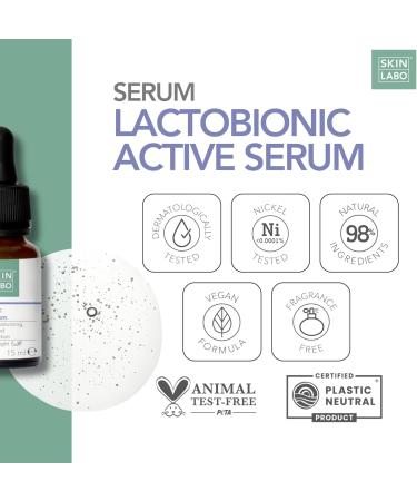 SkinLabo - Lactobionic Acid Active Serum Exfoliating Moisturizing and Brightening Action with Lactobionic Acid and Glycerol - 15 ml New Version - Buy Online on SooperMarket.com