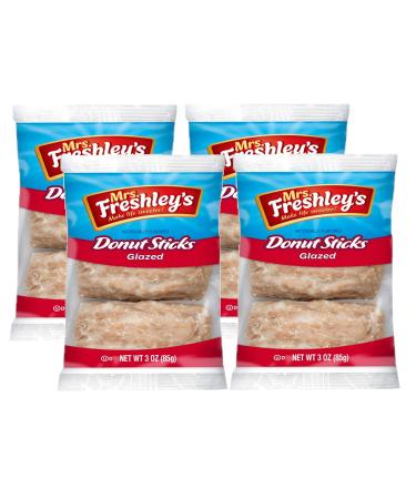 Mrs. Freshley's Donut Sticks: 36 Sticks Total (12 Packs of 3) - Pack of 2 - Buy Online on SooperMarket.com