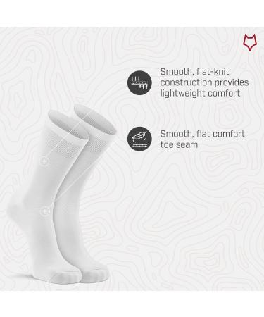 FoxRiver Coolmax Ultra-lightweight Liner Crew Socks White 9-11.5 | Men's Wick Dry Technology - Buy Online on SooperMarket.com