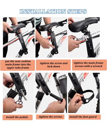 Swiftrans Front-Mounted Bicycle Seat for 2-5 Year Old Kids | Parent-Child Frame Seat - Buy Online on SooperMarket.com