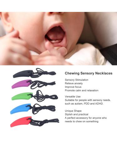 Buy Chew Collar Safety 5 Pack | Tooth Shape Silicone Sensory Relief for Anxiety | Heat Resistant | Worldwide Shipping - Buy Online on SooperMarket.com