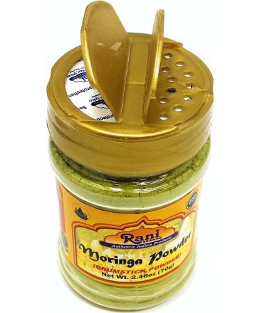 Rani Moringa Powder (Drumstick Powder) 2.46oz (70g) PET Jar 100% Natural | Vegan | Gluten Friendly | Non-GMO | No Colors | Indian Origin - Buy Online on SooperMarket.com