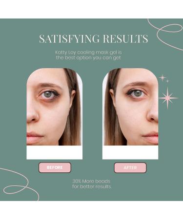 Katty Loy Gel Eye Mask - Luxury Cooling Eye Mask for Hot Cold Therapy - Relieves Puffy Eyes, Dark Circles, Headaches, Migraines & Sinus Pain - Reusable (1 Count) - Buy Online on SooperMarket.com