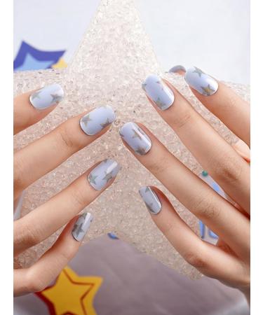 Kalolary 20PCS Nail Gel Polish Strips | Self-Adhesive Wraps with Nail File | UV/LED Lamp Required | Decals for Cured Gel Nails - Buy Online on SooperMarket.com