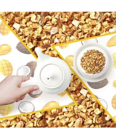 Plant Poison Mango Coconut Fruit Tea - Non-GMO Loose Leaf & Tea Bags - Delicious Mixed Fruit Blend | 70g - Buy Online on SooperMarket.com