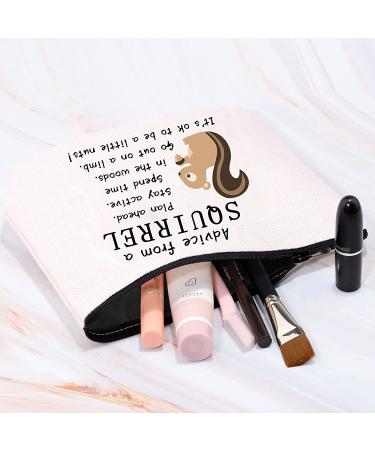 Advice from a Squirrel Makeup Bag - Perfect Gift for Squirrel and Nature Lovers - Buy Online on SooperMarket.com