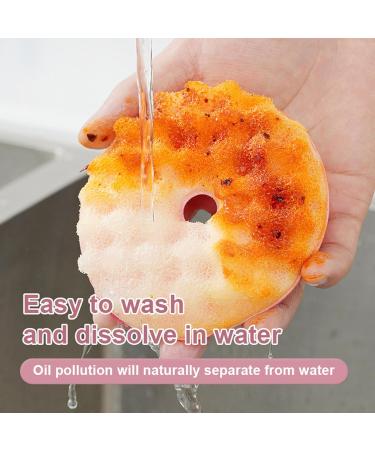 2/3/4PcsDish Sponge with Suction Cup Quick Drainage Cleaning Sponge Donut Sponge with Suction Cup Non-Scratch Quick Drainage Sponge C - Buy Online on SooperMarket.com