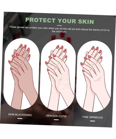 FOYTOKI 1 Pair Nail Gloves Fingerless Mitts Manicure Gloves Sunscreen Gloves Anti-uv Gloves Fingerless Gloves Gloves Manicure Tools UV Shield Gloves Nail Art Tools - Buy Online on SooperMarket.com
