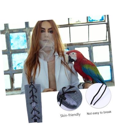 HAPINARY Parrot Arm Cover Bird Training Pad Pet Shoulder Pad Bird Shawl Bird Supplies Cotton 25x11cm Blue - Buy Online on SooperMarket.com