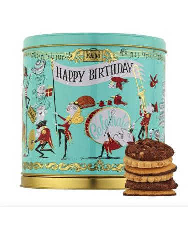 Fortnum and Mason Musical Birthday Biscuit Tin Selection Gift Present