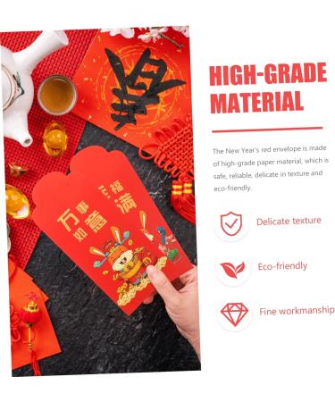 ABOOFAN 72 pcs Kids red envelopes Wallet Bag Chinese Zodiac Wedding aldult Festive Piggy Bank Paper Pocket red Envelope Lovely red envelopes Rabbit Envelope See envelopes Gift Paper Money - Buy Online on SooperMarket.com