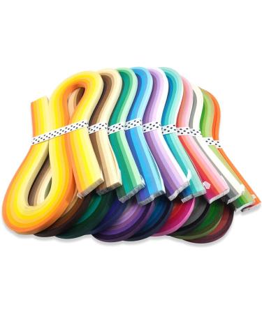 JUYA 60-Color Paper Quilling Strips Set - 10 Packs, 54cm Length, 3mm Width - Buy Online on SooperMarket.com