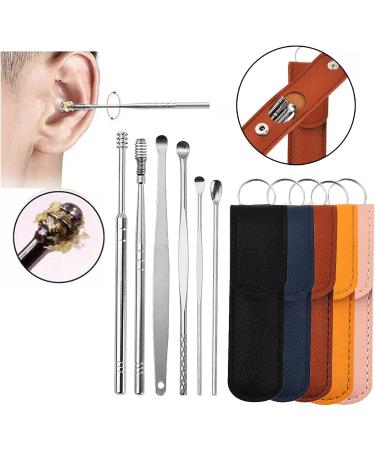 Professional 5 Set 30PCS Ear Wax Removal Kit - Reusable Spiral Ear Cleaner & Curette - Earwax Cleaner Tool - Multicolor - Buy Online on SooperMarket.com